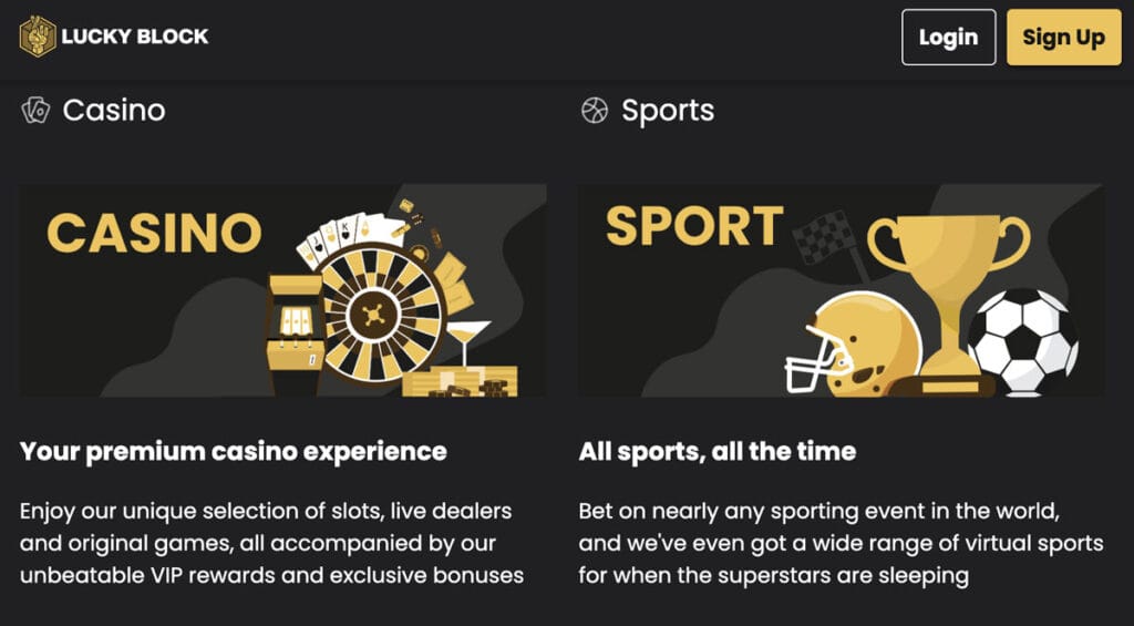 LuckyBlock Casino Welcome Bonus and Promotions